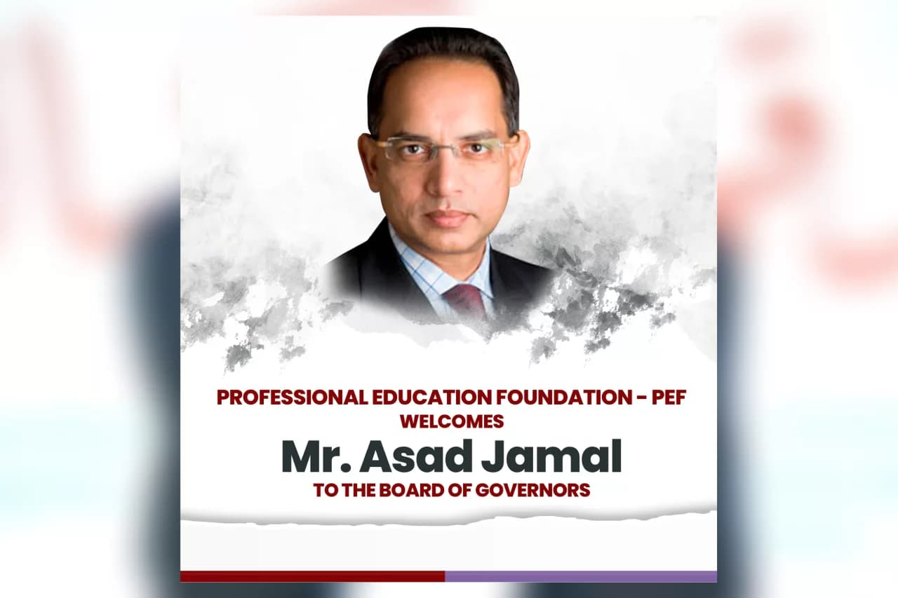 Mr. Asad Jamal as the largest donor of PEF in the FY 2022-23