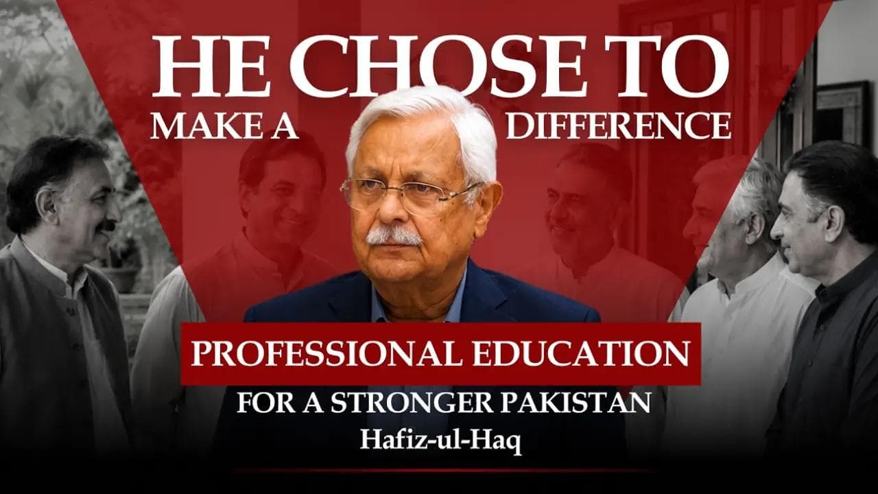 This is the story of Hafiz-ul-Haq, the founder of the Professional Education Foundation (PEF)