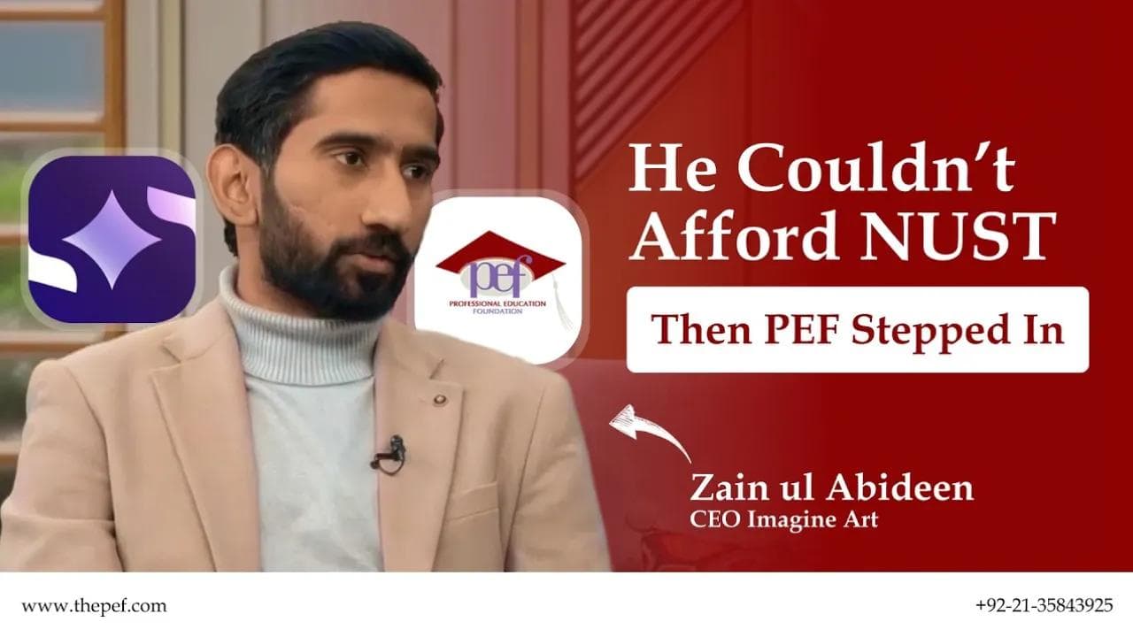 Zain Ul Abedien’s journey shows what can happen when talent is given an opportunity.